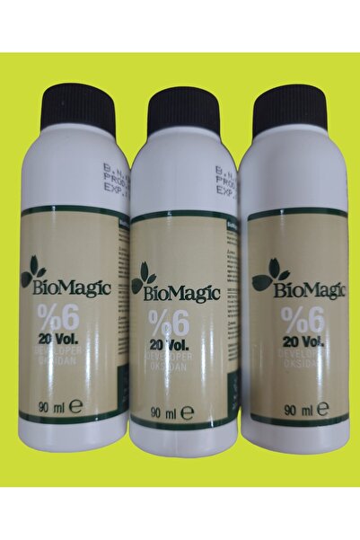 BIOMAGIC Yeni 20 Volum (%6) Developer Oksidan 90 ml x 3 ADET (SIVI PEROKSİT)