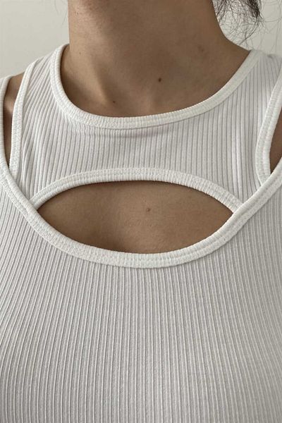 İstangül Butik Βαμβακερή μπλούζα Karol Kiss Collar