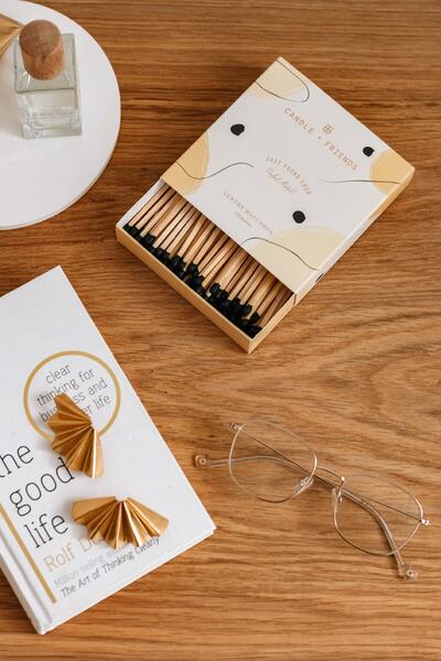 Candle and Friends No.1 French Vanilla Uzun Siyah Uçlu Kibrit Kutusu