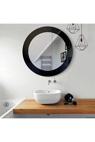 MKS Design Yuvarlak İkili Duvar Dekor Aynası / Banyo Aynası / Konsol Aynası / Makyaj Aynası / Dekor Aynası