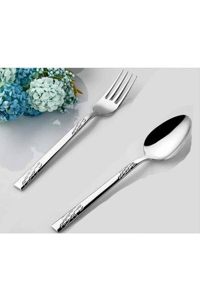 İNTER CELİK Karel Model Spoon-Fork Set 60 Pieces