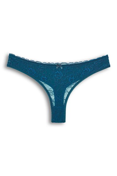 HNX 8-Piece Front Lace Back Double Layer Cotton Thong Women's Panties