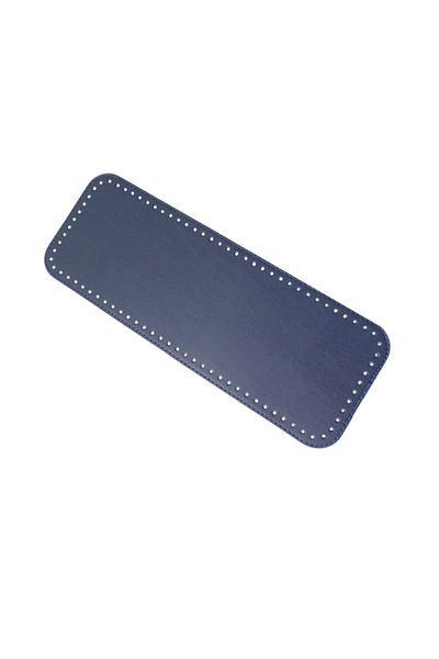 Lady Moss قاعدة حقيبة مستطيلة باللون الأزرق الداكن مقاس 14 × 35