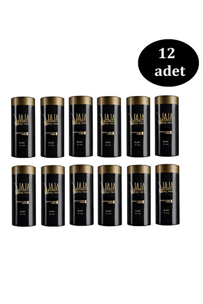 Jaja Saç Fiberi Toz Keratin Içeri Siyah 50 gr X 12 Adet
