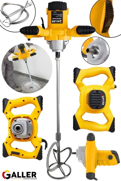 GALLER Alman 6000 Watt 6 Kademe Devir Ayarli Boya ve Harç Mikseri Karıştırıcı...