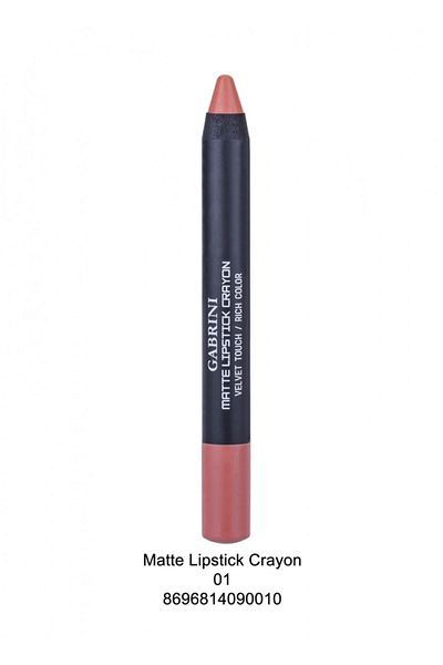 Gabrini Matte Pencil Lipstick - Matte Lipstick Crayon 01