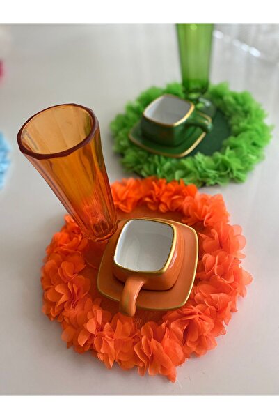 BÜŞRA Kahve Sunum Keçe 2 Li