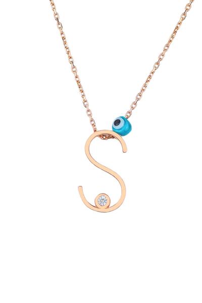 BY BARUN SİLVER S Harfi Gümüş Kolye