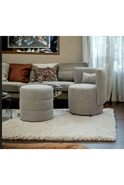 BEYLERBEYİ Relax Tedyy bir berjer ve bir puf (salon ,ofis, balkon) ikili takım