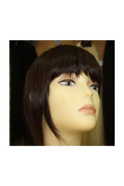 İsmet peruk Kahkul Brown Colored False Hair with Overhead