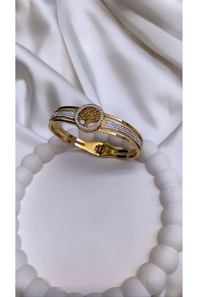 Accessories سوار من الفولاذ المقاوم للصدأ لشجرة الحياة