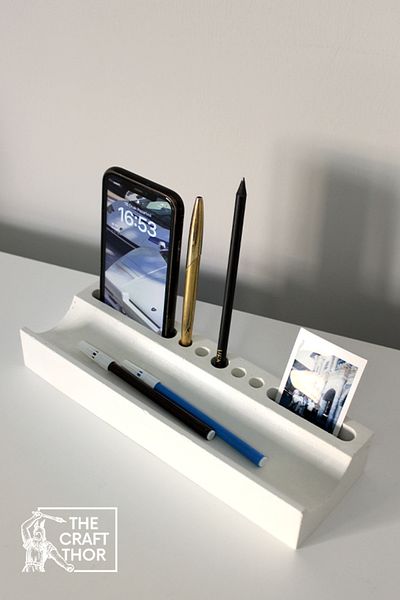 The Craft Thor Concrete Modern Office Desk Organizer / Organizer