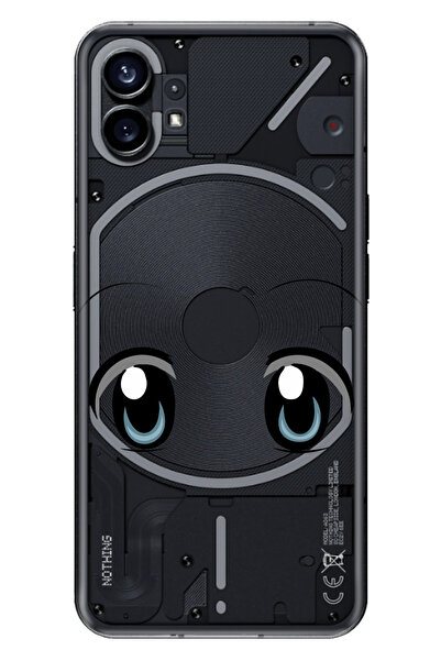 NOTHING Phone 1 Uyumlu Kılıf Kapak Silikon Resimli Şirin Bakış