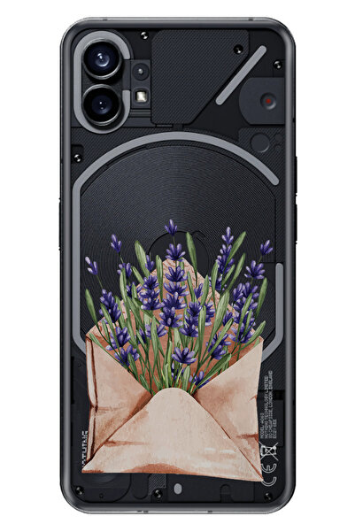 NOTHING Phone 1 Uyumlu Kılıf Silikon Desenli Resimli Mektup