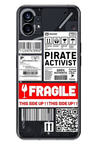 NOTHING Phone 1 Uyumlu Kılıf Silikon Desenli Resimli Fragile