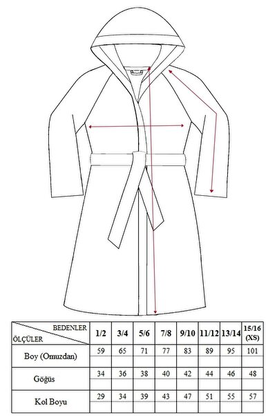 EVX Μπουρνούζι με κουκούλα