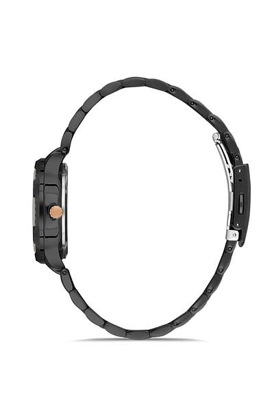 DAVID GUNER Women's Wristwatch with Black Coated Calendar