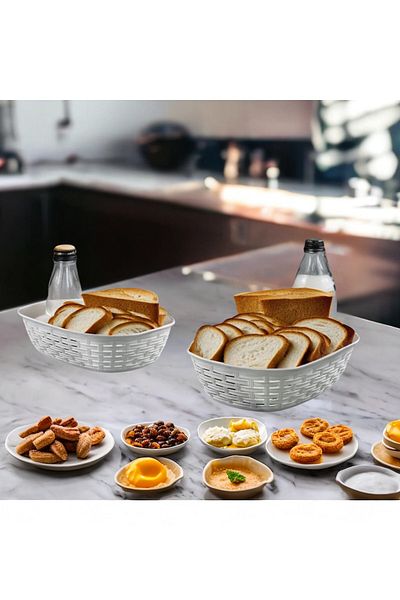 PONÇİK STORE Bread Basket, Fruit and Vegetable Basket Bpa Free