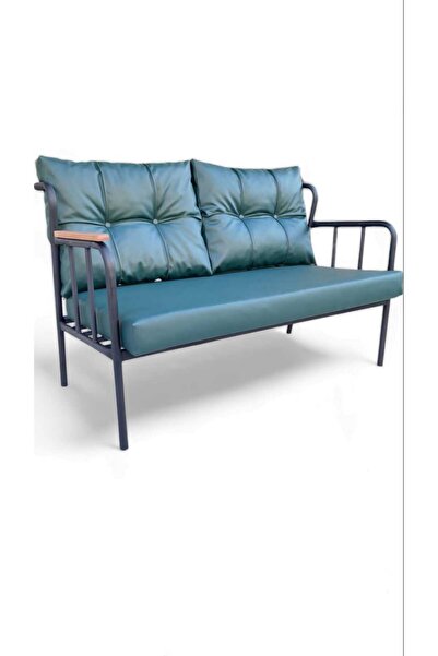 ARYANS HOME Aryans Ofis Büro Deri Koltuğu Ofis Bekleme Koltuğu Yeşil Deri Met...