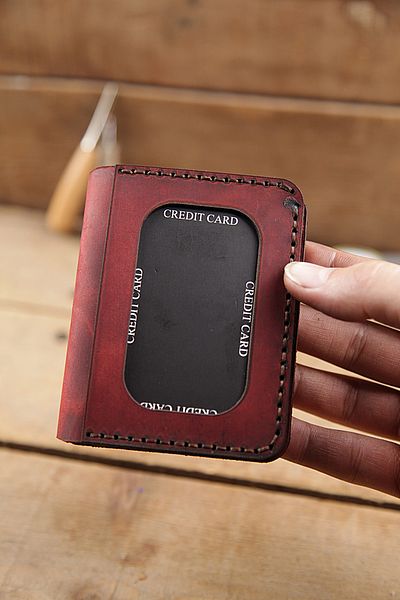 New Coast Leather 1900's Мъжки портфейл - естествена кожа, ръчна изработка