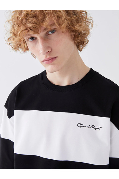 LC Waikiki XSIDE Crew Neck Short Sleeve Color Block Men's T-Shirt