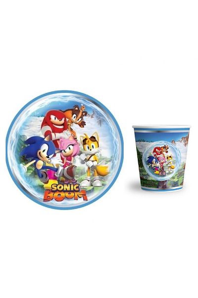 Bkmc Cartoon Character Cardboard Plate Cup Set 8 PERSON