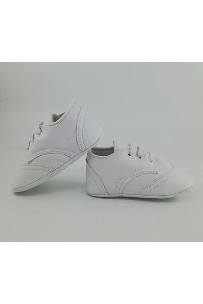 Babytor White Elastic Sports Baby Shoes