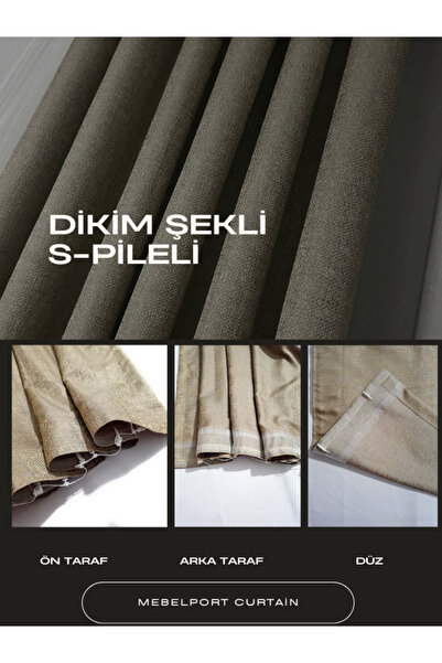 MebelPort Curtain S-PANEL JACQUARD FIELD PATTERN FONK 1/3 ΣΥΧΝΟΤΗΤΑ (27 ΧΡΩΜΑΤΑ)