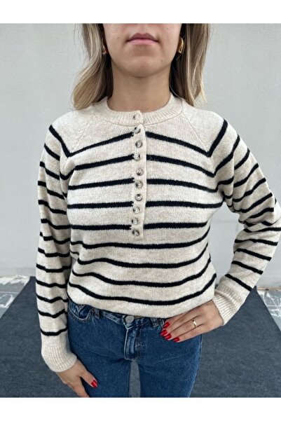 HELLİE PULOVER CU DETALII CU BUTONI CU DUCĂTURI