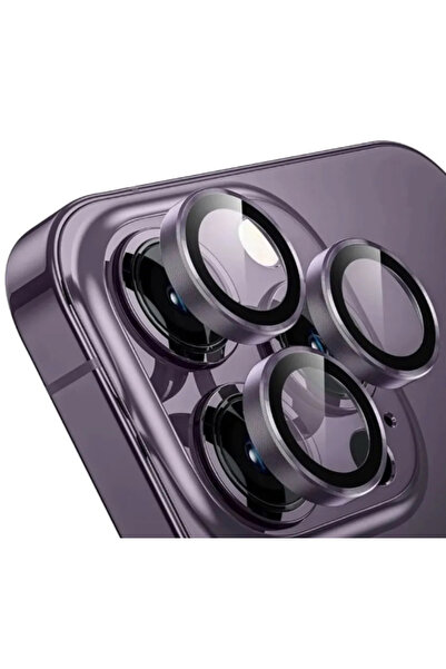 Solid Iphone 14 Pro & Iphone 14 Pro Max Uyumlu Kamera Koruma Lens Koruyucu Temperli Cam Kamera Lens