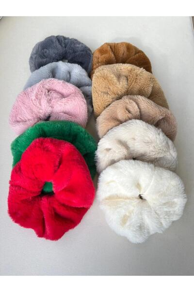 gül sezgin butik WOMEN'S PLUSH FEATHER XXL TOBEL BUCKLE