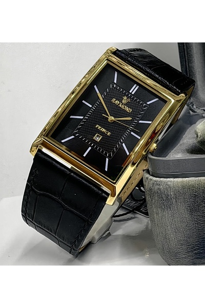 Raymond ساعة يد رجالية كلاسيكية بزاوية