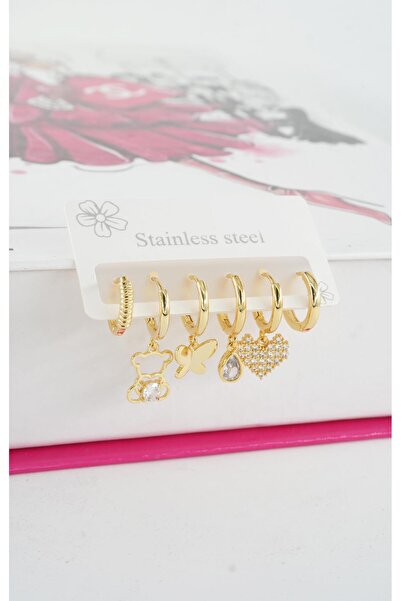 By Zeyna Aksesuar مجموعة أقراط نسائية من سلسلة Vip بتصميم خاص من حجر الزركون ...