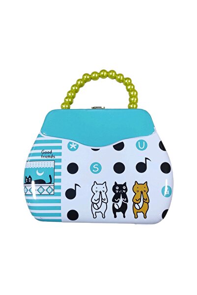 Brother Toys Boncuk Saplı Desenli Sevimli Kilitli Kumbara Oyuncak Cam Göbeği Renk