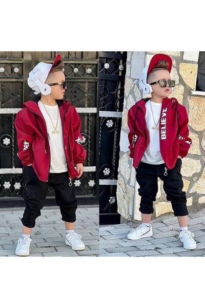 nisaykids erkek çocuk mont denim pantolon sweat