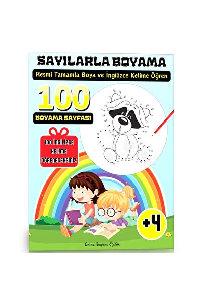 Enine Boyuna Eğitim Point to Point Coloring Book with Numbers (Learn English ...