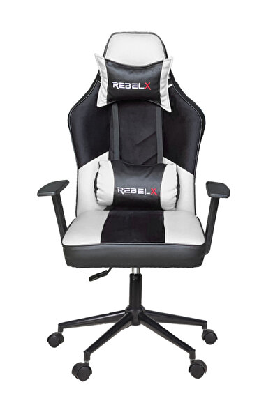 Rebelx Oyuncu Koltuğu Zero Krom Ayak Beyaz Renk