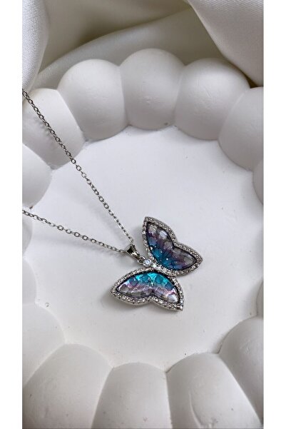 Accessories الهولوغرام الصلب اللون الذهبي قلادة الأرجواني