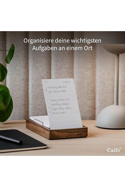 VipDeluXe Walnut wood to-do list holder - starter set (Starter Set)