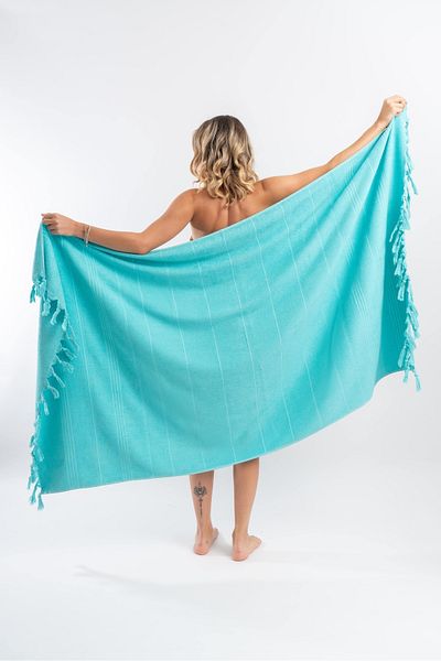 CottonTherapy 100x170cm Large Beach Bath Shower Towel Fringed 100% Cotton