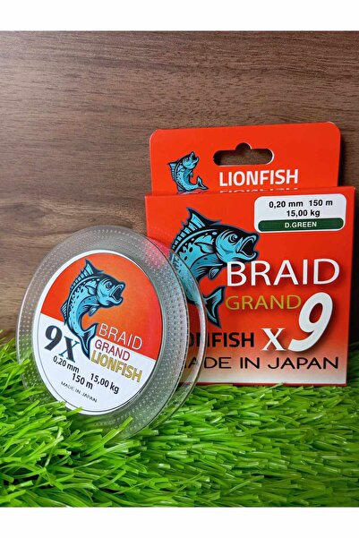 GrandLİON Lıonfısh X9 Braıd Grand 150 Mt Örgü Ip Yeşil