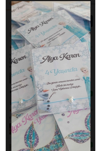 ORYO Kişiye Özel Elsa Doğum Günü Karlar Ülkesi Diş Buğdayı Vb..18 Adet