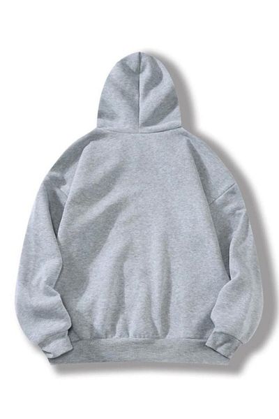 LEONE Φούτερ με κουκούλα Oversize Blue Authentic Print