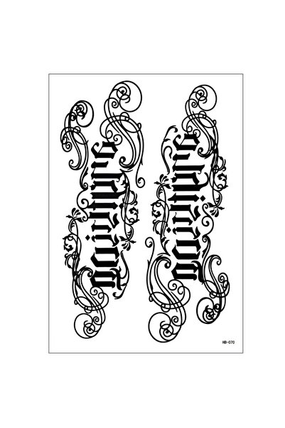 Mecit Tuhafiye YAZI KOL BİLEK VUCUT İÇİN GEÇİCİ DÖVME