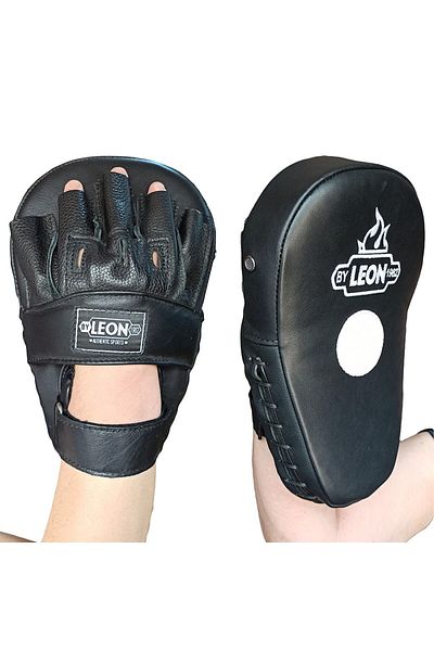By Leon 1982 Leon Energy Genuine Leather Kick Boxing and Muay Thai Hand Porridge Black