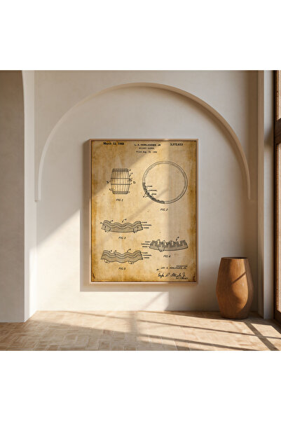 Pegziz Αφίσα πατέντας βαρέλι ουίσκι 50x70cm - Διακοσμητική και καλλιτεχνική