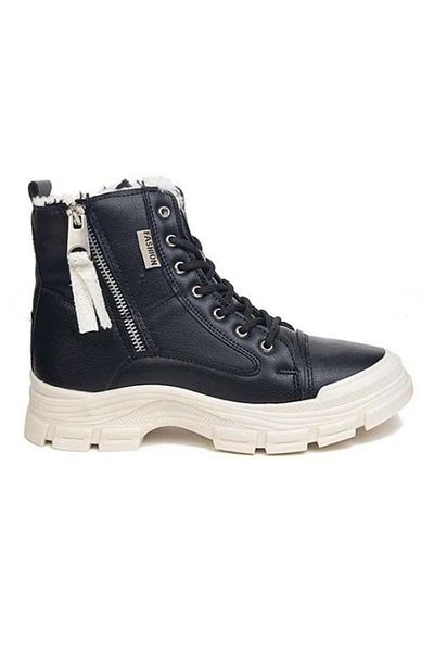 Afilli Γυναικεία Μαύρα Μπεζ Skin Shearling Πλατφόρμα Τακούνι Χοντρή Σόλα Άνετα Υπαίθρια Καθημερινά Χειμερινά Αθλητικά Παπούτσια