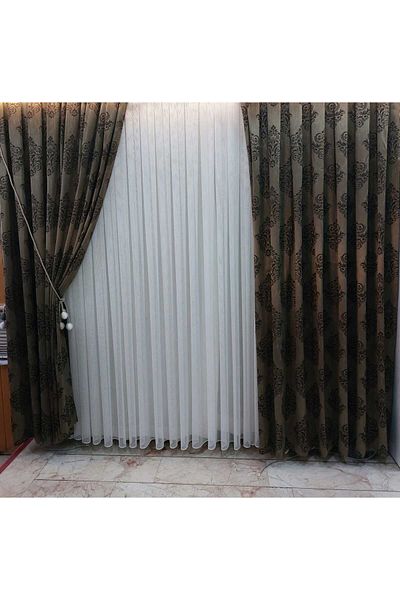 Gürlek Home Avant-garde Κουρτίνα φόντου damaks μοτίβο ποιότητας κουρτίνα φόντου ένα φύλλο GRLK 009