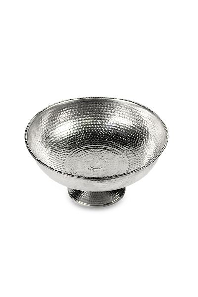 ANTEPSEPETİ Copper Fruit Bowl with Silver Plated Legs 32CM