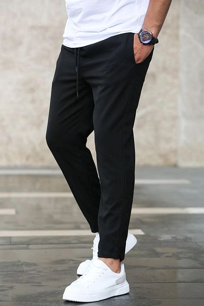 NFTY Men's Slim Fit Jogger Pants Double Leg